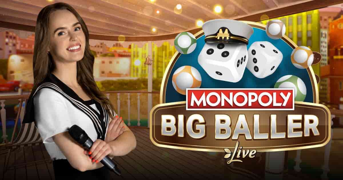 Official Live Shows logo: MONOPOLY Big Baller by Evolution at Vavada Casino
